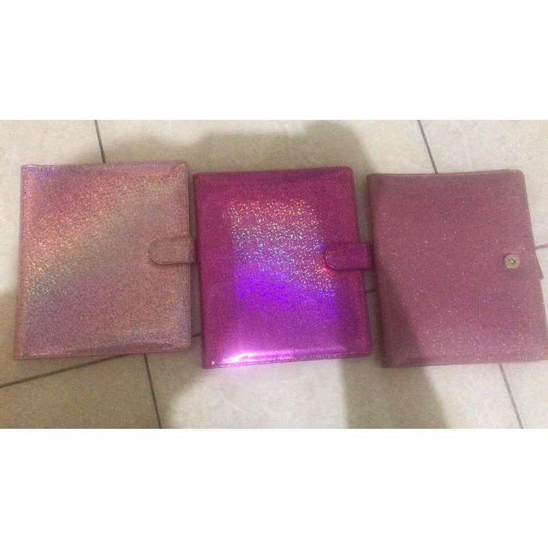 Binder Glitter PINK A5