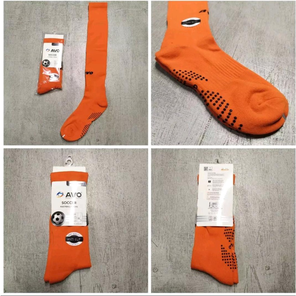Kaos Kaki Anti Slip Futsal R9 - AVO-Orange