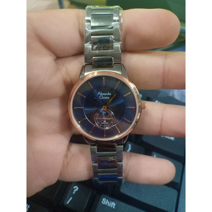 JAM TANGAN WANITA ALEXANDRE CHRISTIE AC 8546 ROSEGOLD GREY ORIGINAL GARANSI RESMI 1 TAHUN