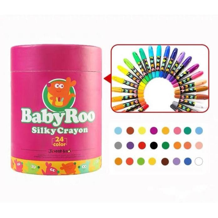

JOAN MIRO BABYROO SILKY CRAYON 24 COLOR OIL PASTEL FACEPAINTING KRAYON