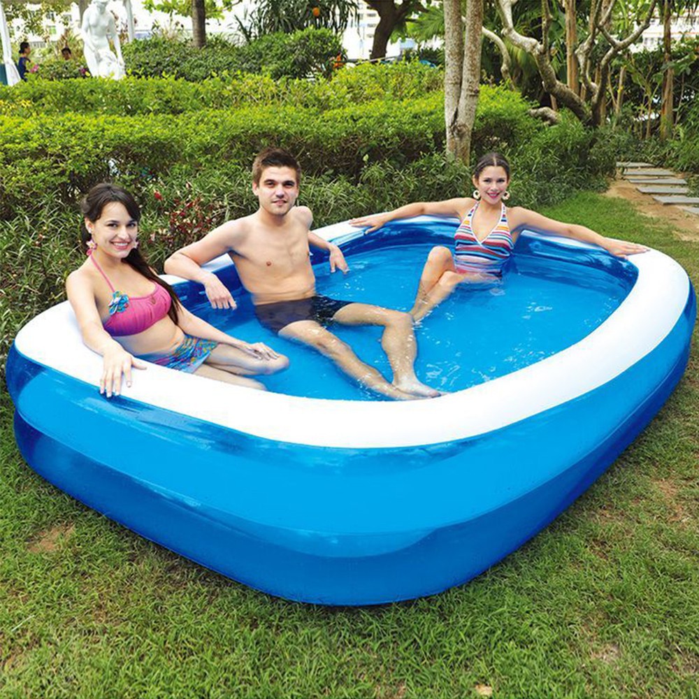 Makassar - Kolam Bestway Rectangular Family Pool 54006 [262x175 x51cm] / Kolam Anak Mandi