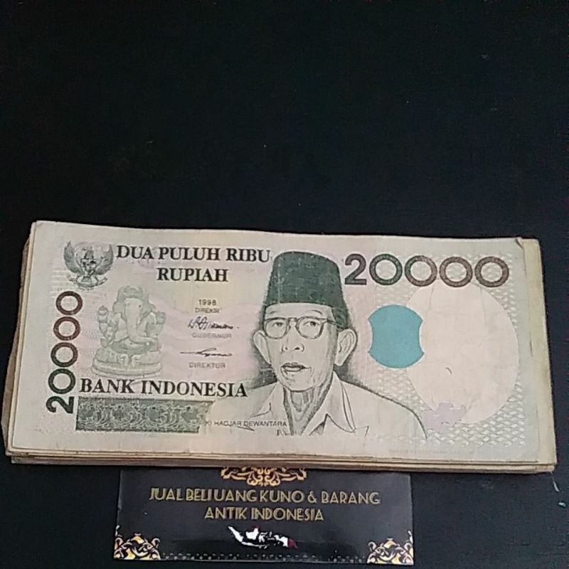murah uang kuno 20ribu rupiah kihajar dewantoro