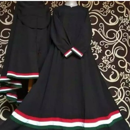 GRAGE SHOP _  Gamis Set syari fre Cadar TALI Palestina jilbab hijab palestin palestine khimar