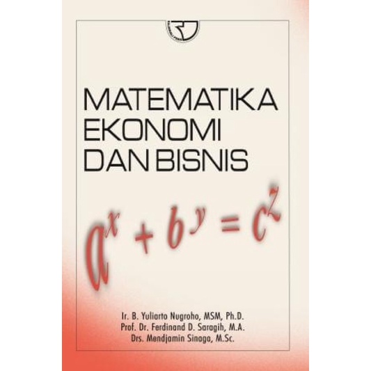 

[PO] Buku Matematika Ekonomi dan Bisnis - Ir B. Yuliarto