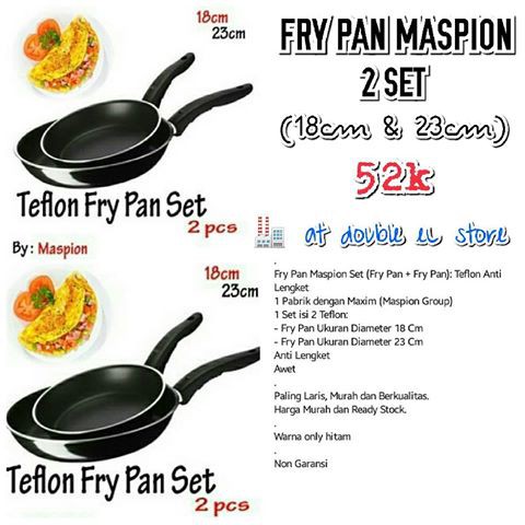 MASPION BLG FRYP 1823 Frypan Set