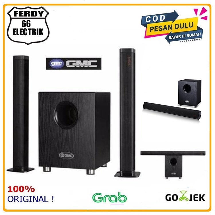 GMC 898G BT Speaker 2IN1 Sound Bar & 2.1 New Produk