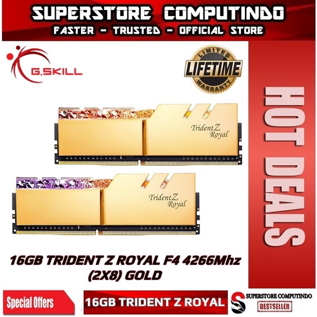 RAM G.Skill Trident Z Royal DDR4 16GB 4266Mhz -F4-4266C19D-16GTRG