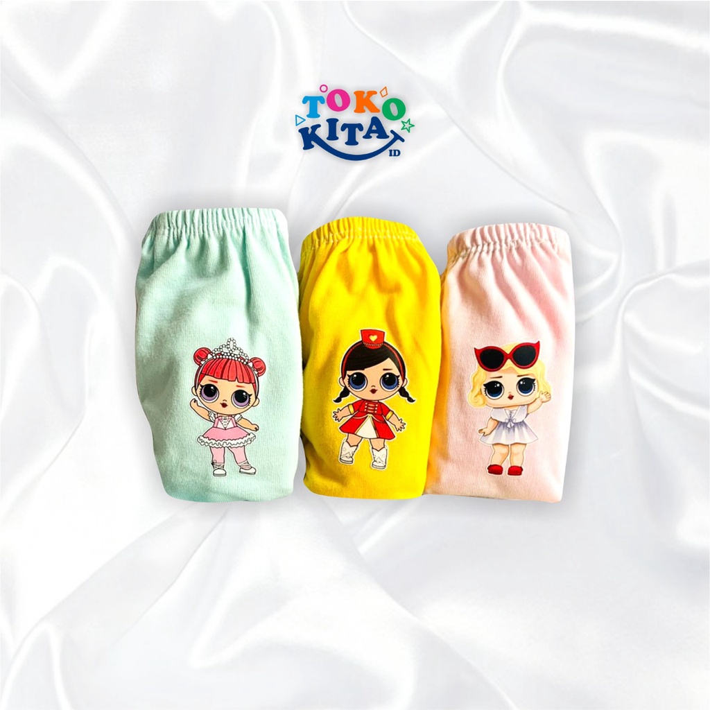 CELANA DALAM ANAK (3 pcs) Perempuan LOL dan Frozen Lucu MURAH