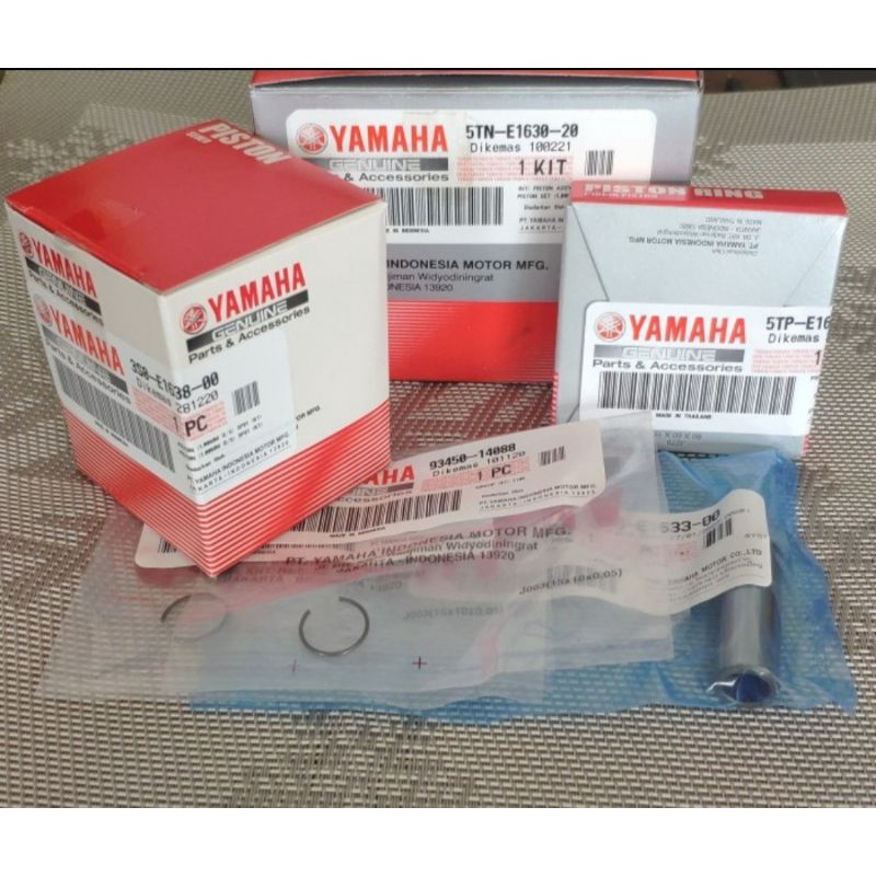 SEHER PISTON KIT JUPITER Z BURHAN VEGA R NEW OS 100 ASLI ORI YAMAHA 5TN E1630 20