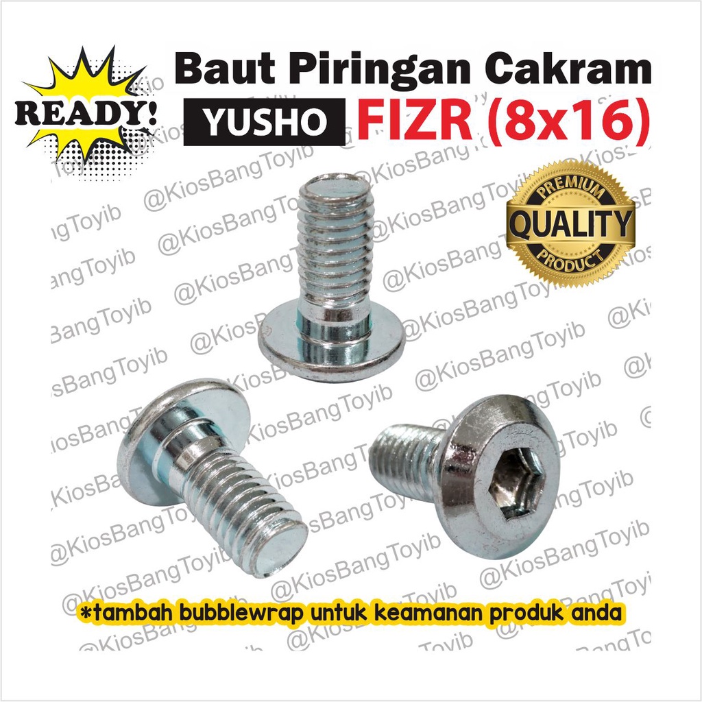 Baut Piringan Cakram Disc (1pc) - FIZR Force1 8x16 (YUSHO)