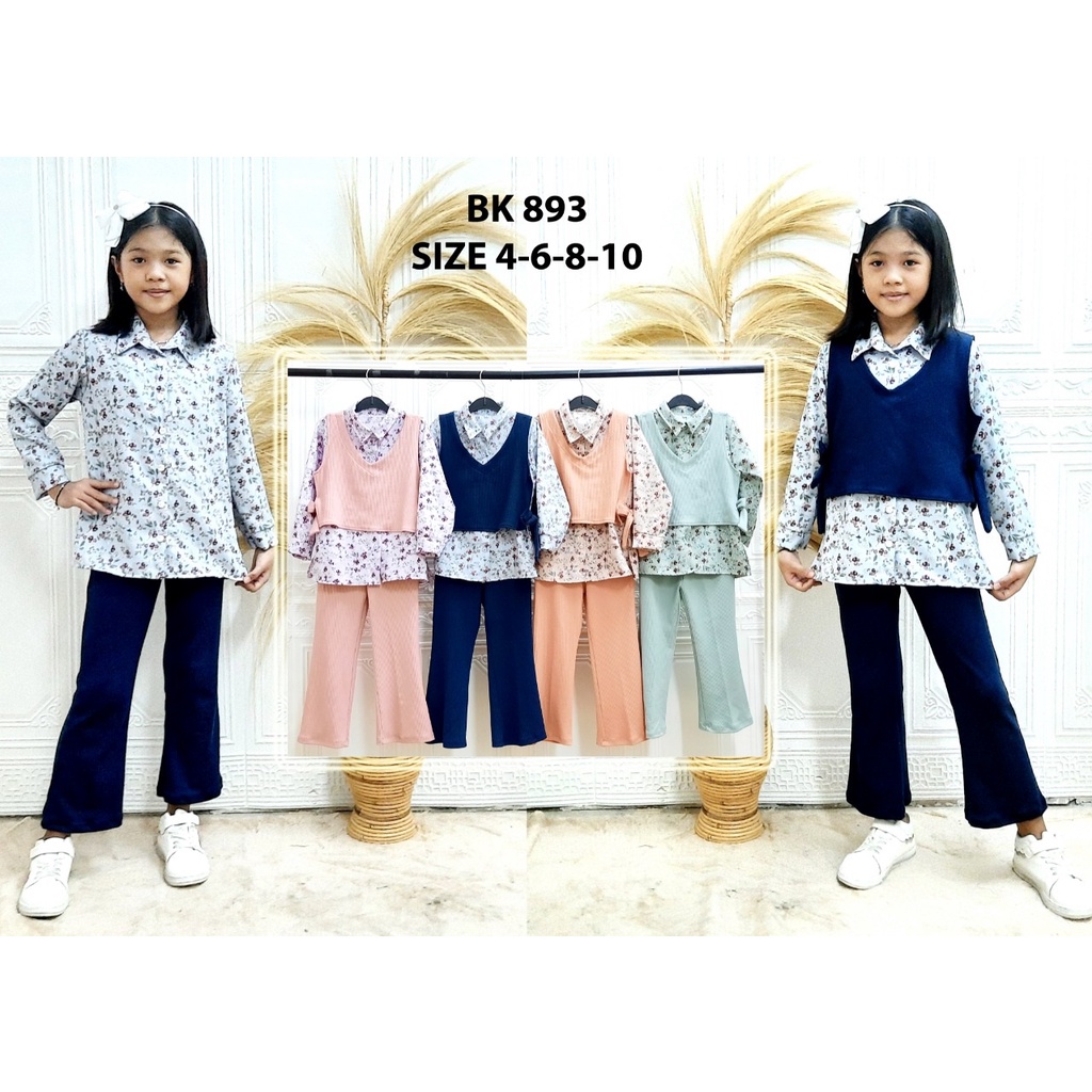 Setelan baju ANAK PEREMPUAN PLUS ROMPI