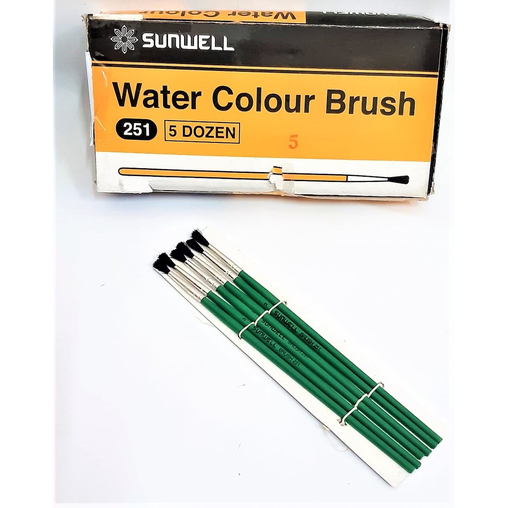 

KUAS LUKIS CAT AIR NO.3 BULU HITAM MURAH PAINT BRUSH