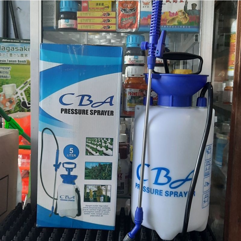 Tangki pompa CBA 5 liter hand pressure sprayer semprotan taman burung desinfektan