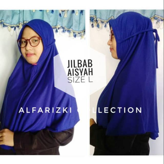 Jilbab Aisyah L / jilbab bergo kaos tali non pet / jilbab bergo tali non pet