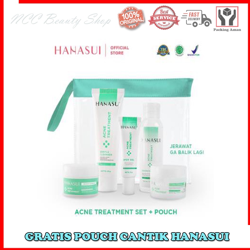 [SEPAKET] * NCC * Hanasui Acne Treatment Series Skin Care Set Paket Skincare