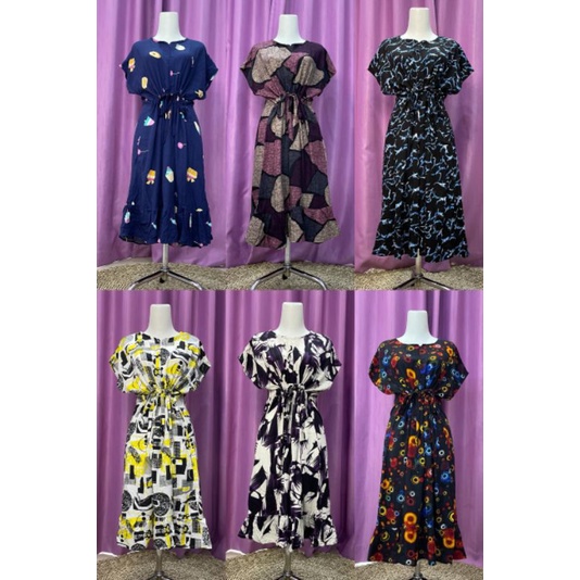 Daster ruffle serut / daster ruffle busui viral / daster serut rempel selutut