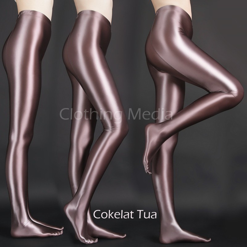 Pantyhose Premium High-Glossy Warna Satin Halus Stocking Shiny Mengkilap