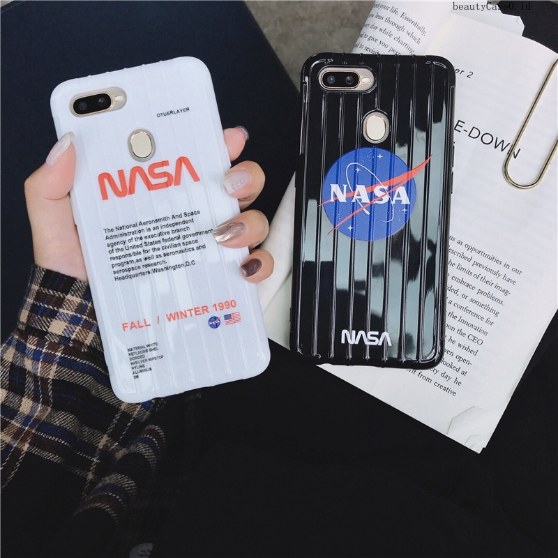 Jual Case Tulisan Nasa Warna Hitam Putih untuk VIVO Y12 Y30 Y91C V19