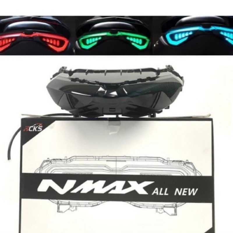 Lampu Stop All New Nmax 2020/2021 Cks RGB Kontrol Melalui Aplikasi