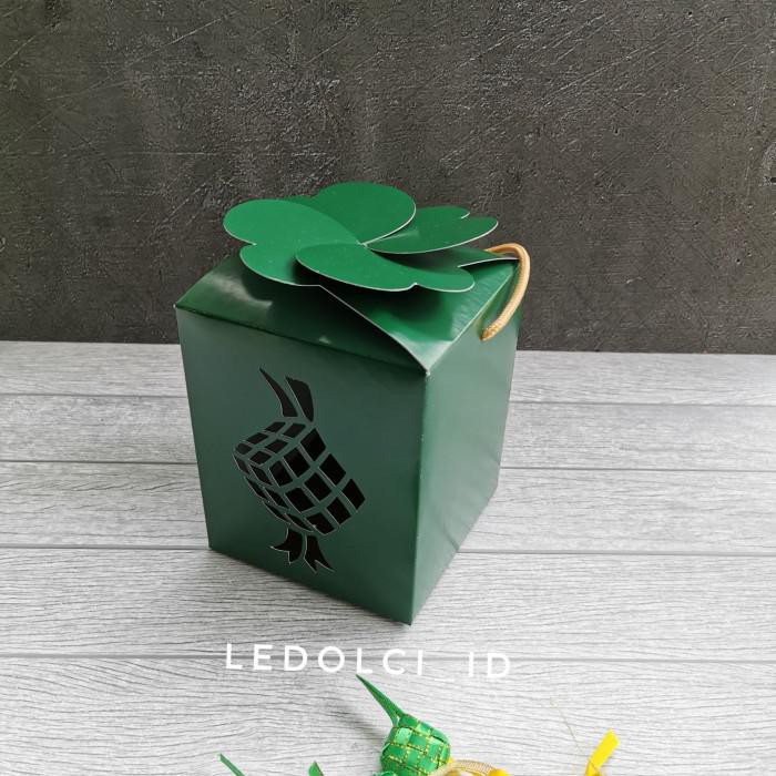 

Buruan Beli Box Toples Lebaran Idul Fitri Kotak Hampers Dus Lebaran Ketupat Hijau 031