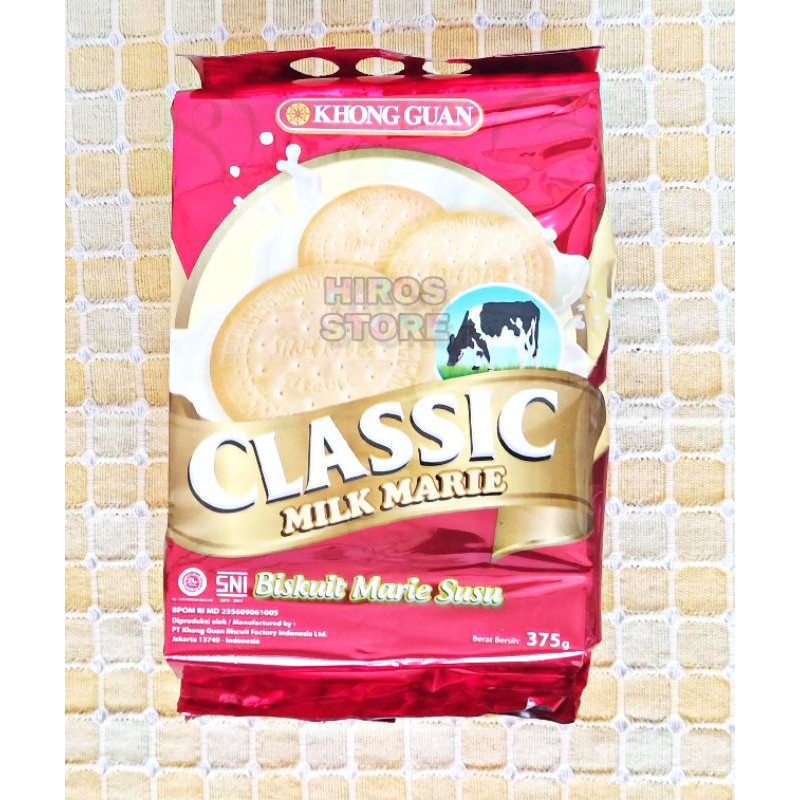 

MARIE SUSU CLASSIC 375G KHONG GUAN • MILK • HIROS STORE