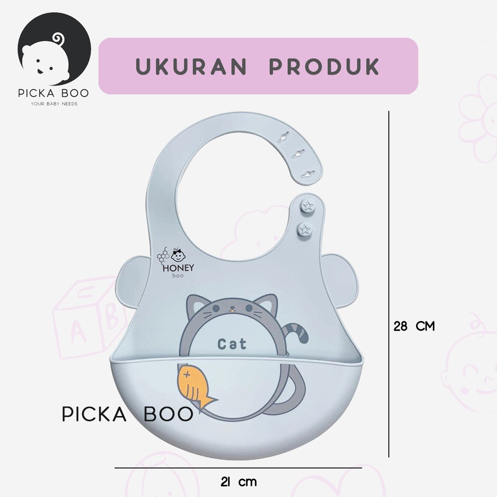 PICKA BOO Celemek Makan Bayi Baby Bib Slaber