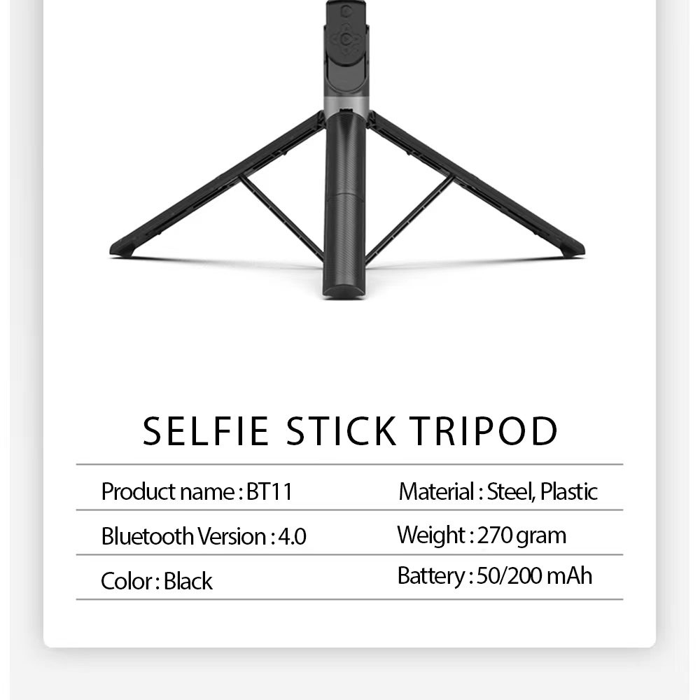 【COD】Jovitech Tripod Bluetooth Selfie Stick Portabel Tongsis Tripod With Remote Control for Smartphone - TR03