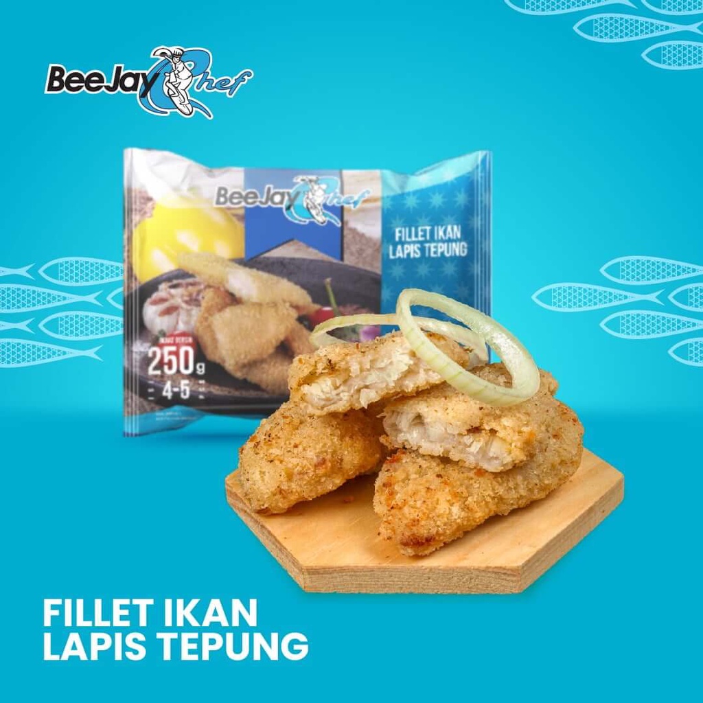 BeeJay Cheff Fillet Ikan Lapis Tepung  500 Gram Frozen Food