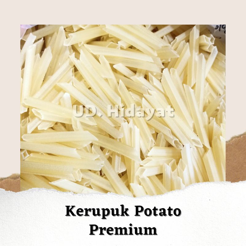 

BEST SELLER!! KERUPUK POTATO KENTANG MENTAH SUPER PREMIUM Repack Kemasan Ekonomis