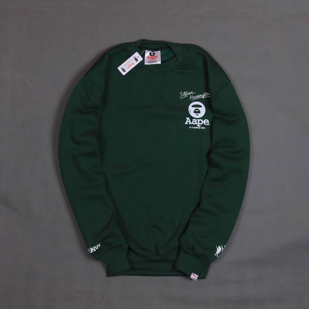 Jaket Crewneck APE STEVEN HARRLINGTON – Edition Trendy Casual Unisex Good Brand Quality Stylish
