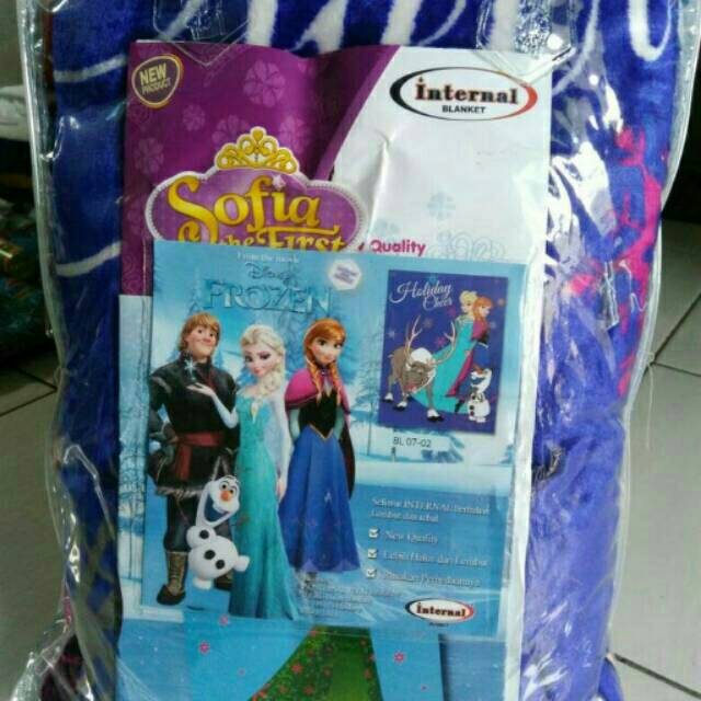 Selimut Internal 160x200 Frozen Holiday Cheer