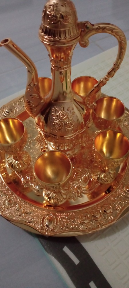 Teko Arab Aladin Set 7 Tk005a/teko Warna Emas Ornament Random