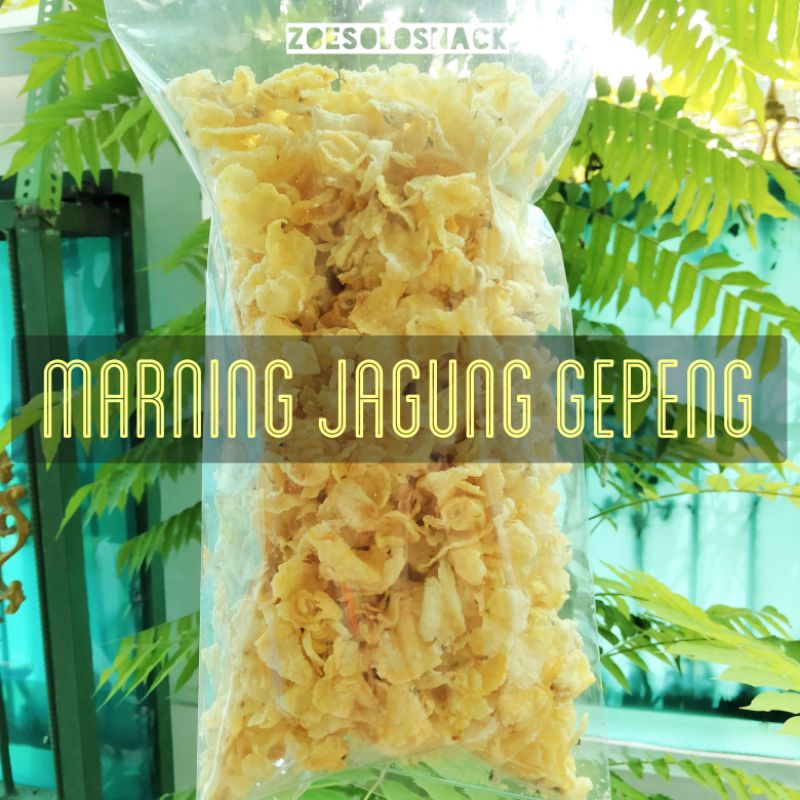 

Keripik Jagung Marning Gepeng Emping Pipih Geprek Corn Flakes Gurih Renyah Snack Solo Kripik Krupuk Marneng Cemilan Oleh-Oleh Camilan Matang Crispy Original