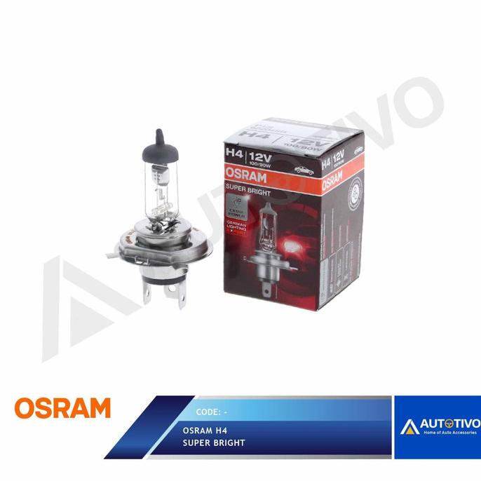 Lampu Mobil Bohlam Osram H4 12 Volt 100/90 Watt Super Bright AUTOT11 Berkualitas