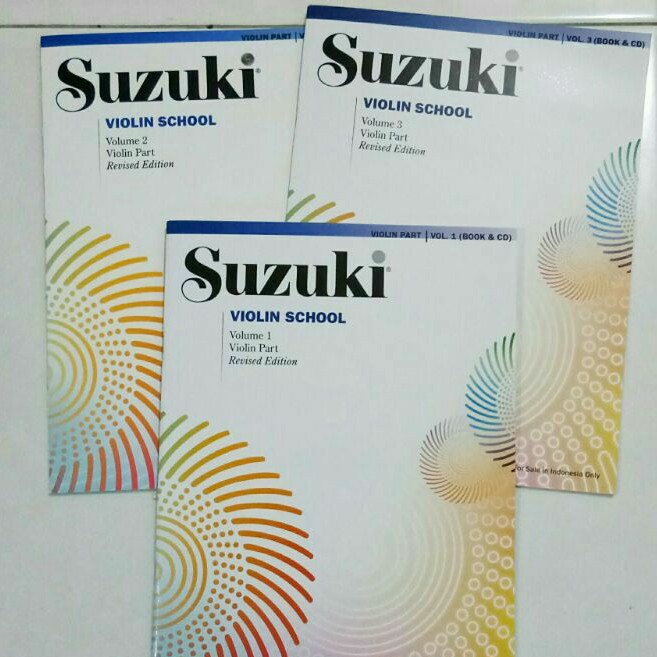 Paket Buku Suzuki Violin School vol 1-3