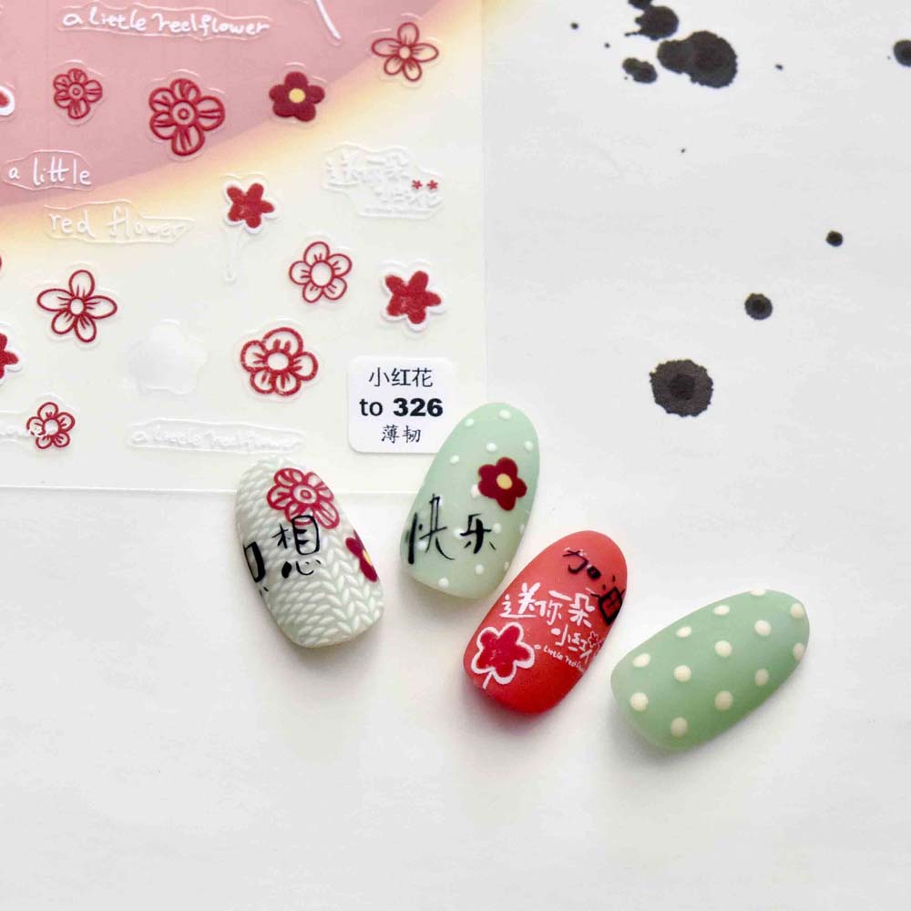 Mxbeauty Stiker Kuku 5d Diy Sangat Tipis Untuk Nail Art