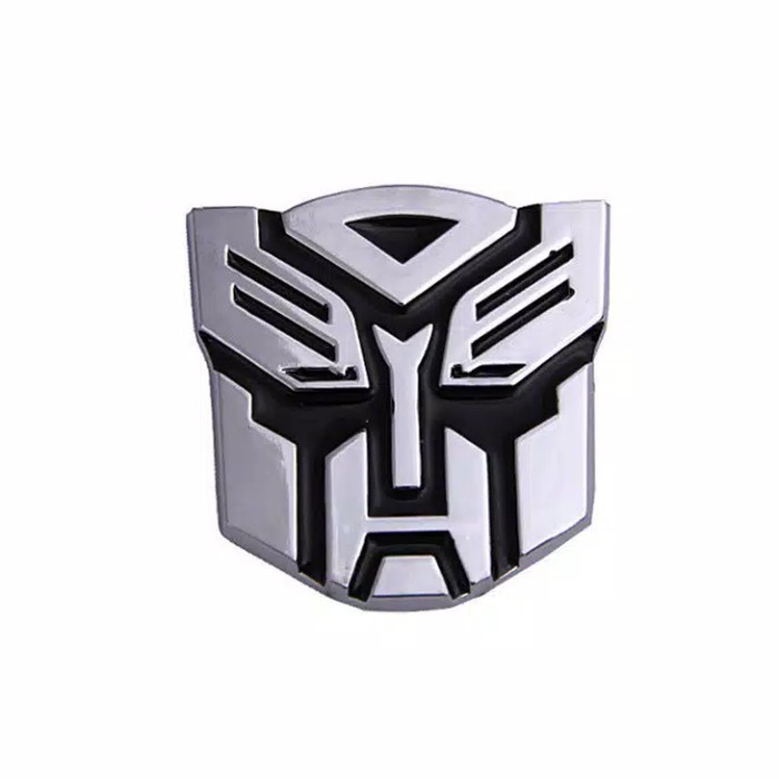 EMBLEM 3D LOGO TRANSFORMER WARNA CHROME