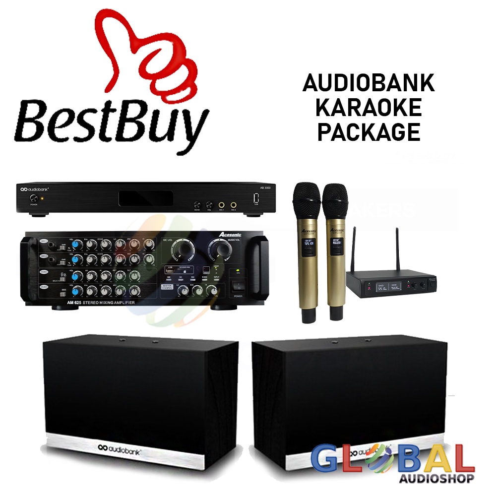 Jual Audiobank Paket Karaoke Ab 3000 Aks 100 Speaker Amplifier