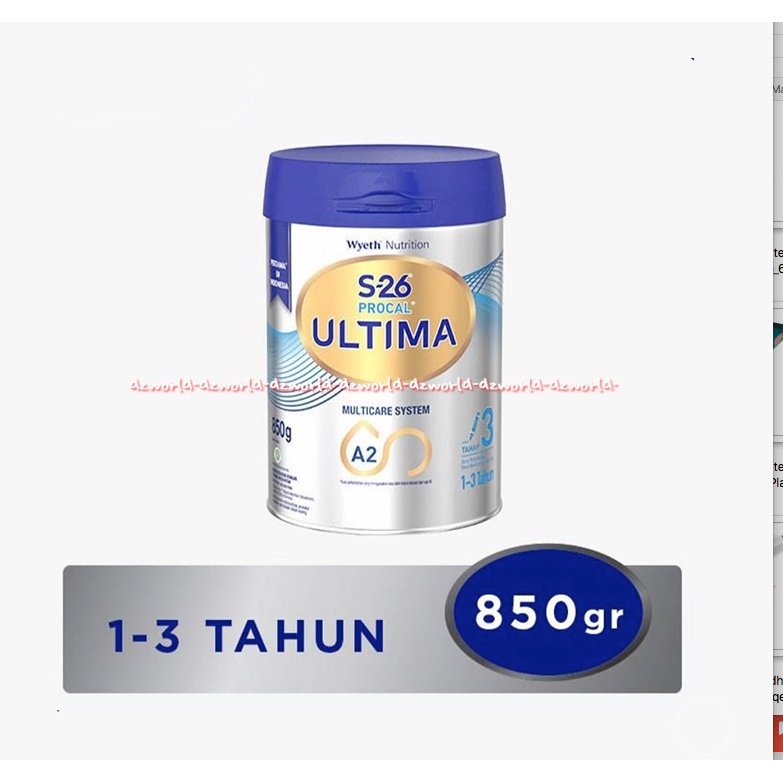 S-26 Procal Ultima 850gr Susu formula Bayi Anak 1-3tahun Wyeth Nutrition Susu S26 S 26