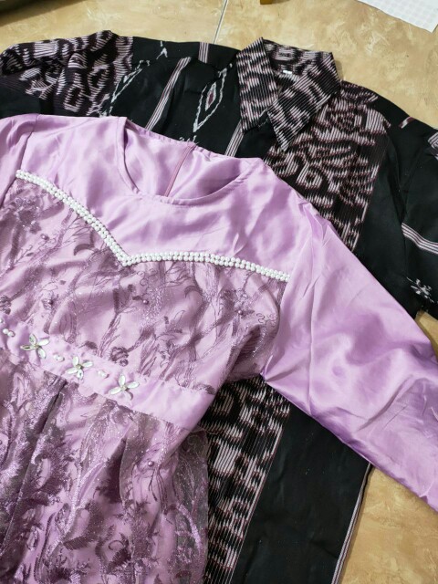 Batik Couple Kebaya Set Adifa Series Tunangan Lamaran Wisuda Kondangan Kekinian 2021