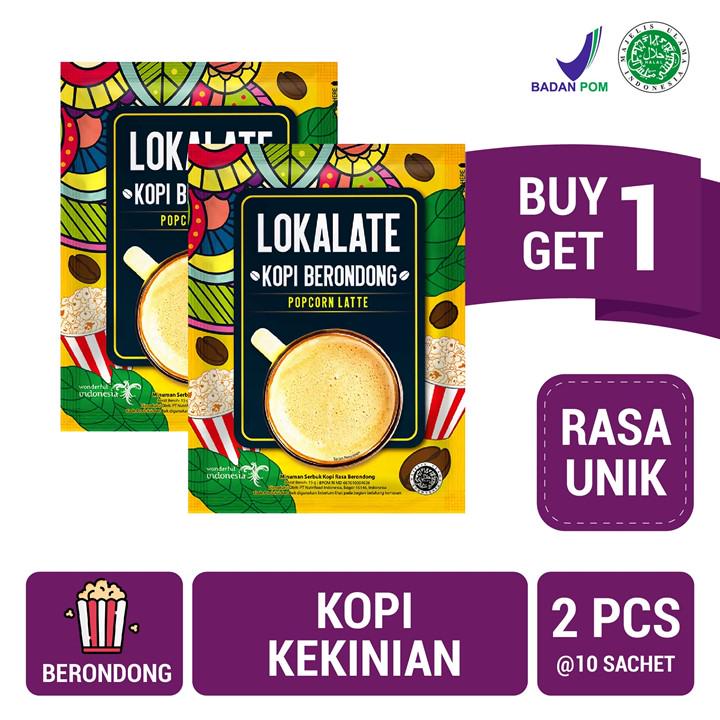 

Lokalate Kopi Berondong - Popcorn Latte 10 Sachet x2 pcs
