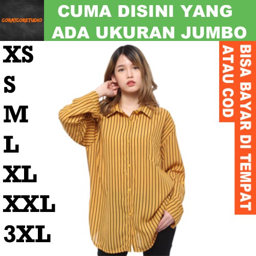 FortKlass FORTGLASS RISRUS FASHION Snowshop XXXL 3XL XXL XL L M S XS Kemeja Wanita Hem Cewek Jumbo B
