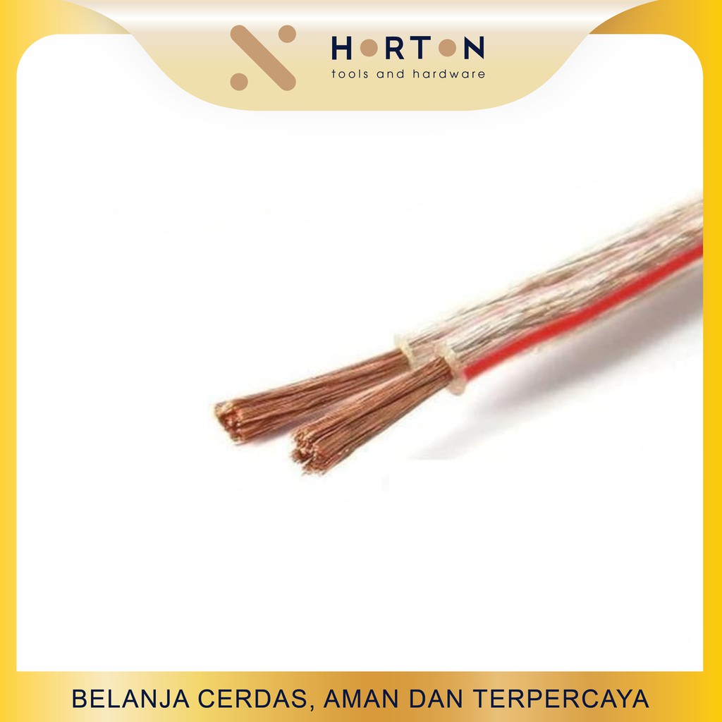 Kabel Listrik Transparan METERAN / Kabel Serabut Transparan PER METER