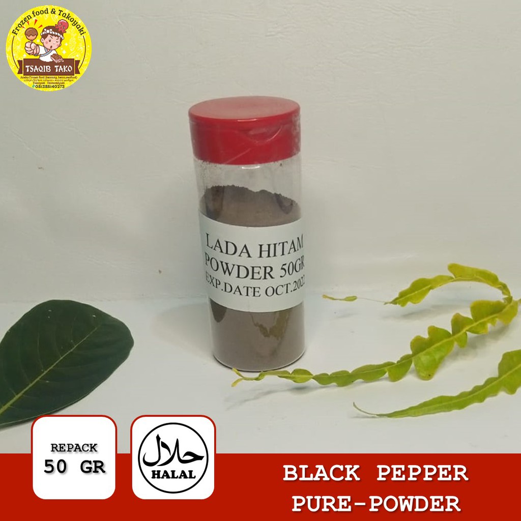 

PROMO 100% Lada Hitam Bubuk Murni 50gram/black pepper powder 50gram