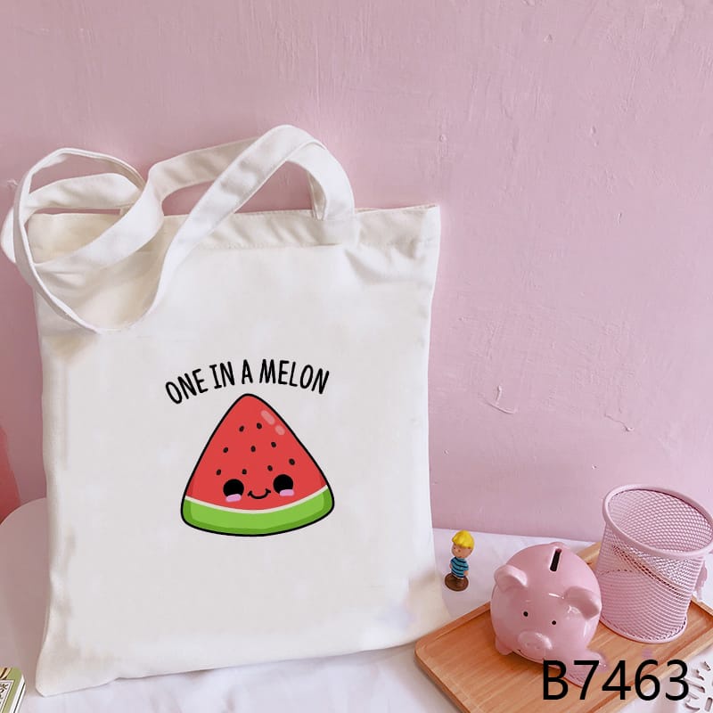 MYSTIQUE.ID-TOTE BAG WATERMELON LUCU DAN AESTHETIC