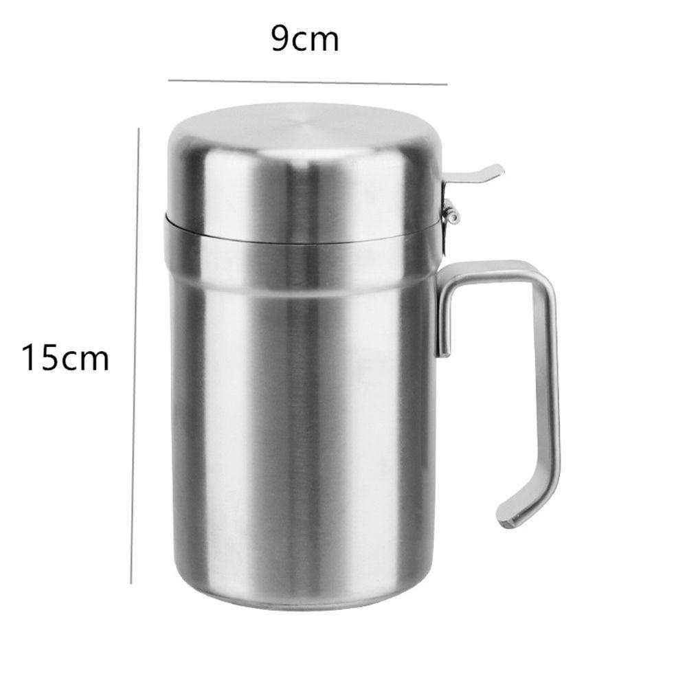 [Elegan] Botol Minyak304Stainless Steel Anti Bocor Penyimpanan Bisa Gadget Dapur Botol Bumbu Oil Pot Sauce Container