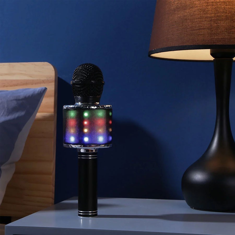 Mic Bluetooth WS-868L Portable Bluetooth Wireless Microphone Smulee Karaoke Nyanyi mikrofon Portable