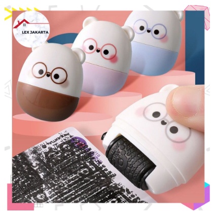 

TERBARU-Roller Stempel Cutter Mini 2 In 1 / Cutter Stempel Pelindung Data Alamat / Stempel Data Paket / Stempel Pelindung Data