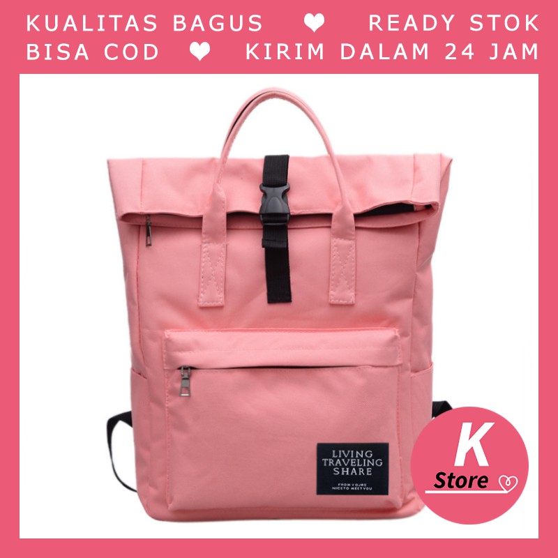  Tas  Ransel Wanita  Fashion Backpack Untuk Cewek Remaja 