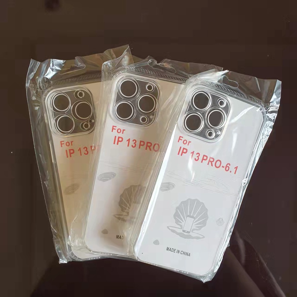 Softcase IPhone 13 12 11 Pro Max X XS 6 7 8 Transparan BeningCase IPhone Case silikon anti licin-lPhone 13 PRO